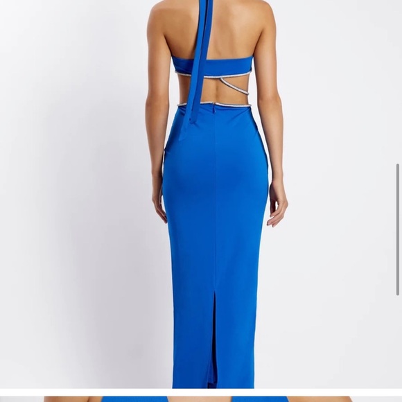 NWT Brand New Meshki NICHA Diamante Cut Out Midi Dress - Picture 9 of 16